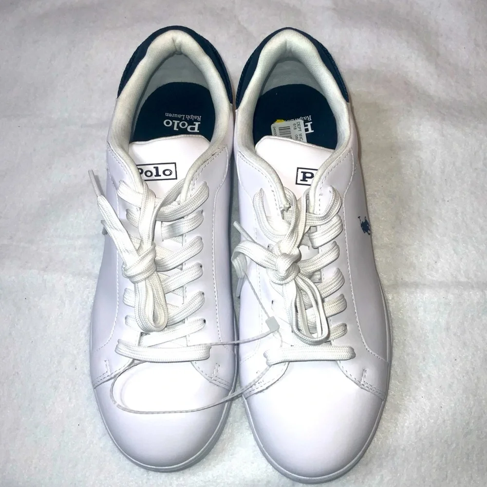 Polo Ralph Lauren Men’s Heritage Court lll Leather Sneaker Size 10 - Picture 2 of 14
